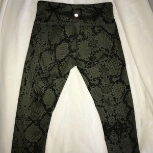 Lululemon digital camo / ziggy snake leggings